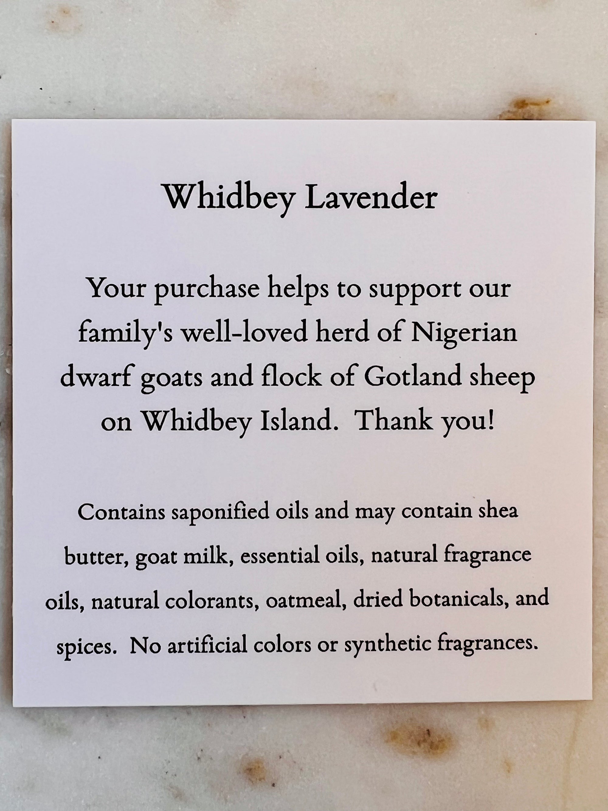 Whidbey Lavender Soap